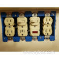 Work Outlet Box 4 Gang Blue wall outlet extender weatherproof outlet box B468R wall Electrical receptacle Junction